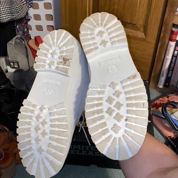Off White Timberlands Boots - Picture 3 of 4
